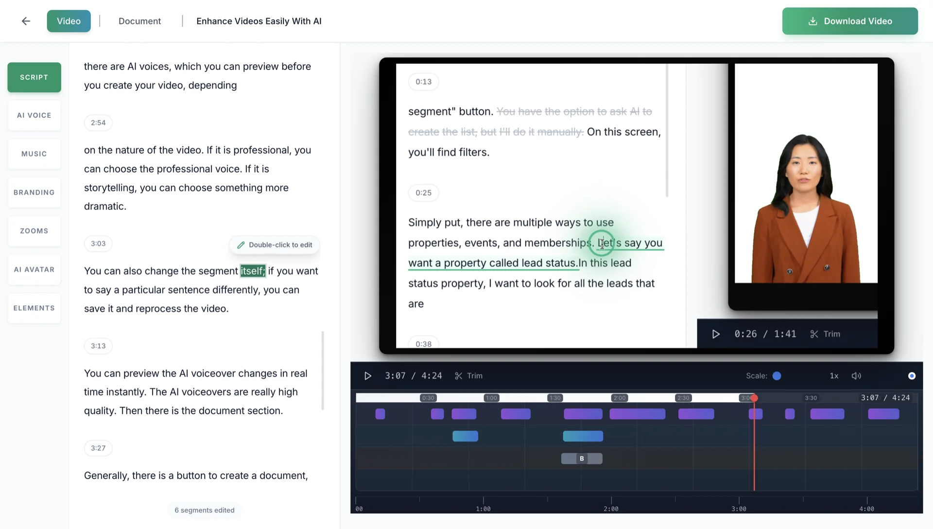 Edit Your Script, Not Your Video